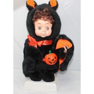 1994 Santa's Best 13" Animated Halloween Kids Bat Girl, Decor ONLY, please read.
